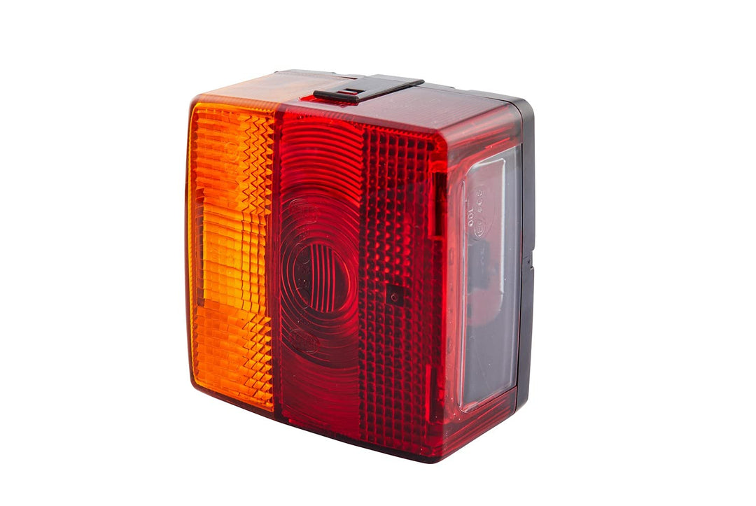 HELLA Rückleuchte - Glühlampe - 12V - Anbau/Schraubanschluss - ECE - Lichtscheibenfarbe: rot/gelb/we
