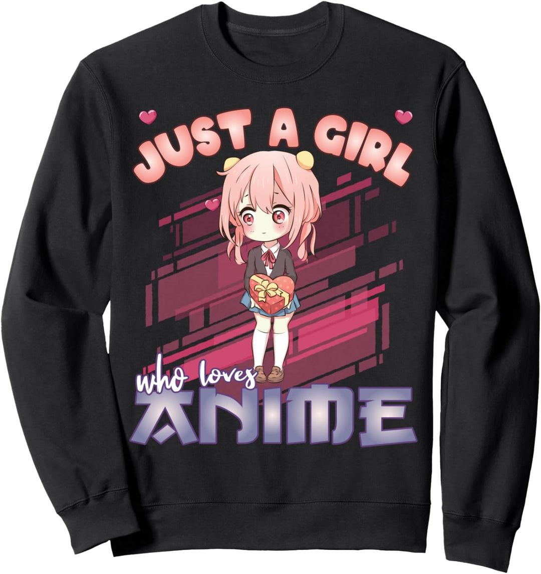 Nur ein Mädchen, das Anime Merch Anime Girl Manga liebt Sweatshirt