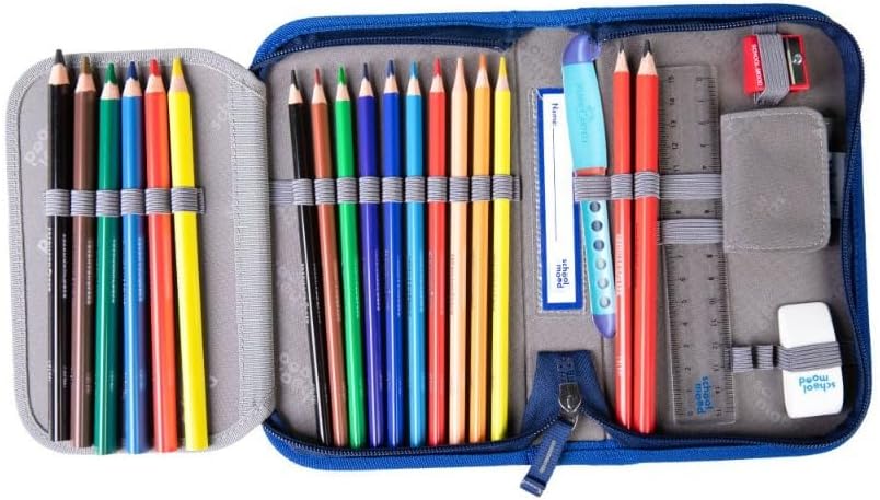SCHOOL-MOOD Timeless Pro Schulranzenset 7-teilig 23,5L Stauraum, ergonomisches Easy Fit System für 1