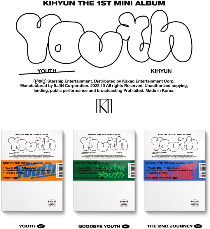 KIHYUN MONSTA X - 1st Mini Album [YOUTH] (YOUTH ver.), YOUTH ver.