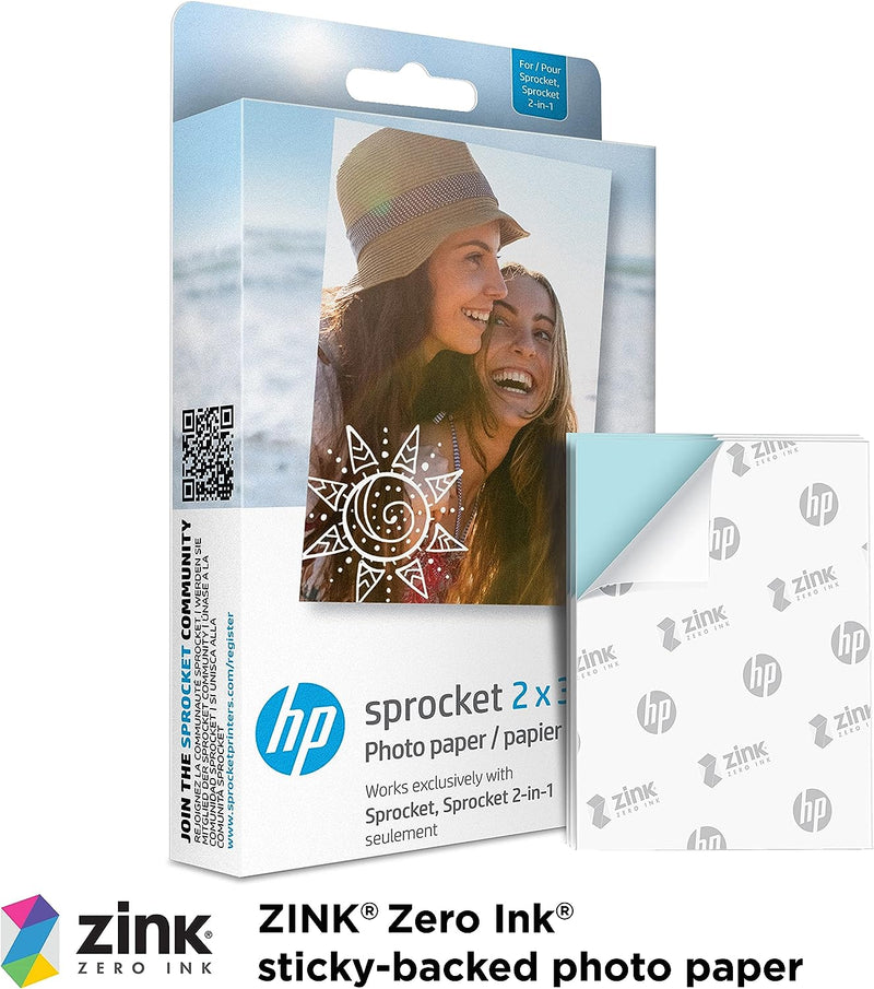 HP Sprocket tragbarer Instant-Fotodrucker, 5,1 x 7,6 cm, Blush Pink Rosa