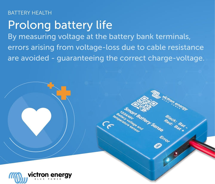Victron Energy Smart Battery Sense, Spannungs- und Temperatursensor, Grosse Reichweite (bis zu 10 m)