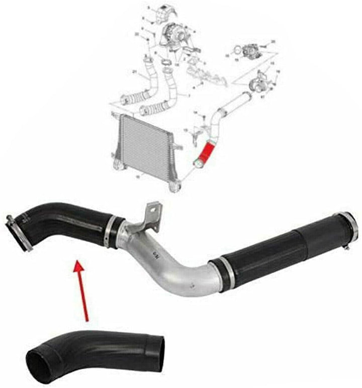 MKAREPART Turbo-Ladeluftkühler-Schlauch, kompatibel mit Opel Antara Chevrolet Captiva 2011-on, 95383