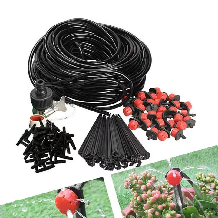 Kalolary Bewässerungssystem Garten 25m, Bewässerungssets Micro Drip Bewässerung Kit Automatische Spr