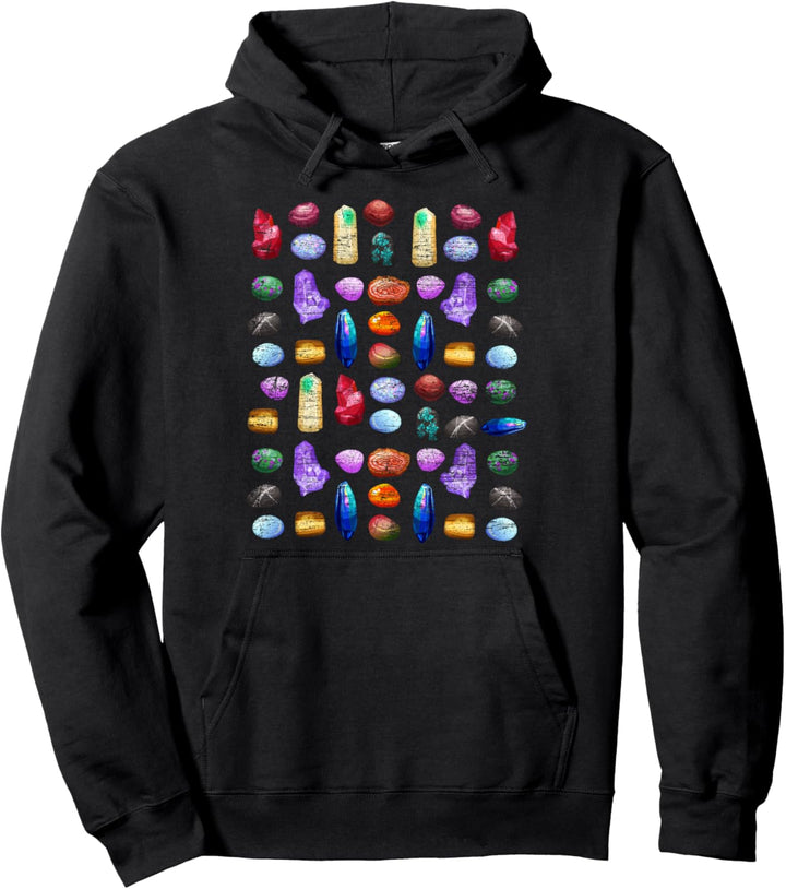 Edelstein Sammlung Gestein Geschenk Geologie Pullover Hoodie