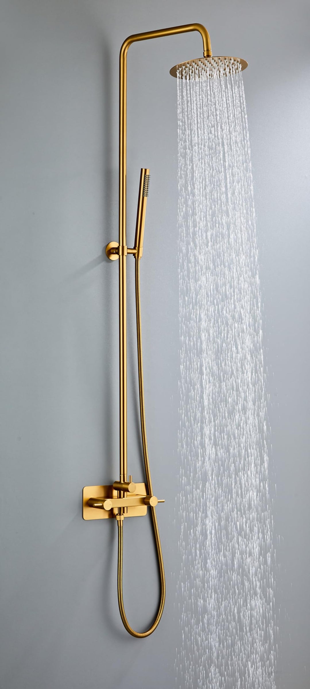 Gartendusche Aussendusche Komplettset Edelstahl | Hochwertige Outdoor Dusche für Garten | Mit Thermo