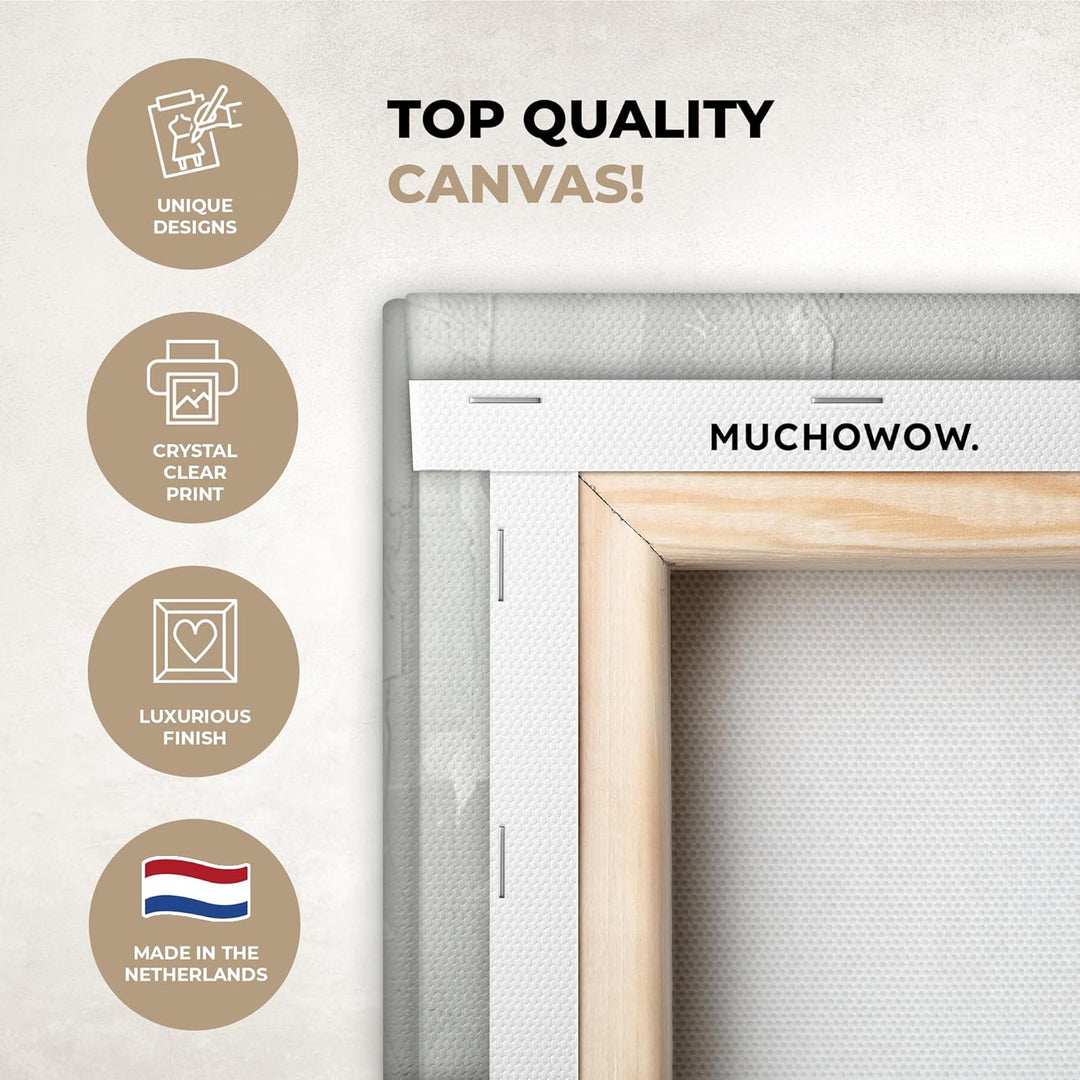 MuchoWow© Leinwandbild Gross 120x80 cm XXL Dekoration Wohnzimmer Bilder Pictures Wall Decoration Liv