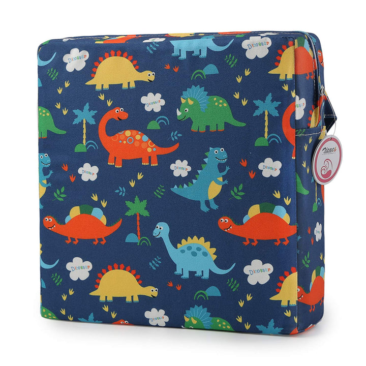 Zicac Sitzerhöhung Baby Tragbar Sitzkissen Cartoon Design für Kinder (Blau/L), Blau