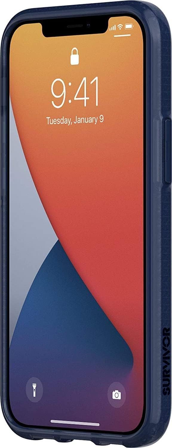 Griffin Survivor Clear Case Hülle nach Militärstandard für Apple iPhone 12 Mini (5,4") [Dünnes Desig