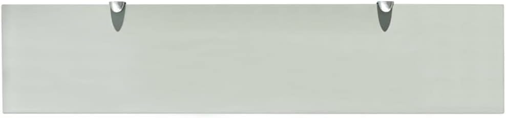 vidaXL Wand Regal Glasregal Glasboden Glasablage Badregal Mattiert 90x20 cm 8 mm Weiss 90 x 20 cm/1,