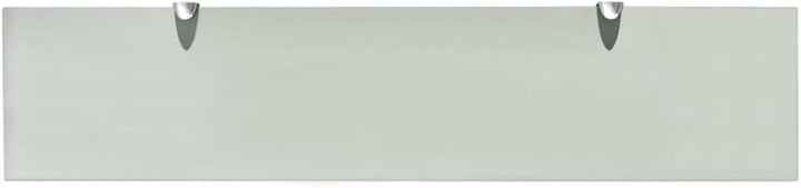 vidaXL Wand Regal Glasregal Glasboden Glasablage Badregal Mattiert 90x20 cm 8 mm Weiss 90 x 20 cm/1,