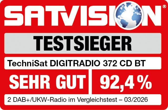 TechniSat DIGITRADIO 372 CD BT - Stereo Digitalradio, Kompaktanlage mit DAB+, UKW, CD-Player, Blueto