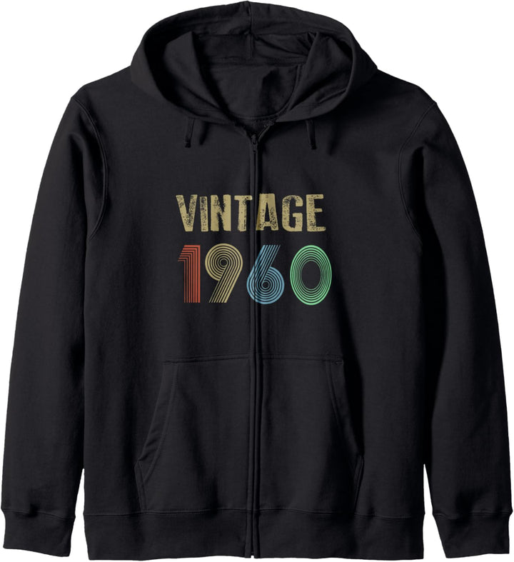 1960 Vintage Geburtstag Kapuzenjacke