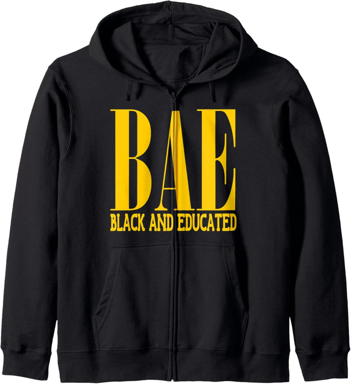 Black And Educated Melanin Afro Black Pride Kapuzenjacke