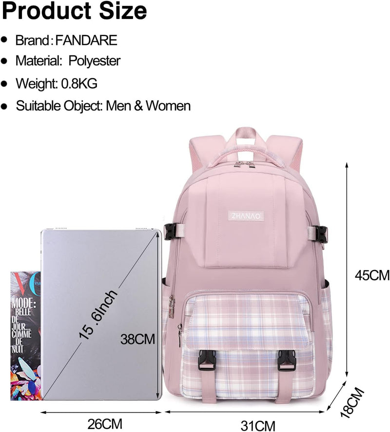 FANDARE Ultraleicht Rucksack Schulranzen Schultaschen Schulrucksack Damen Herren Schultasche für Jug