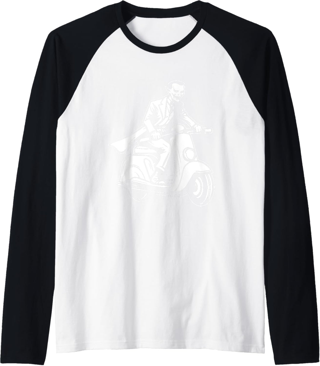 Motorroller Vampir Mofa Moped Rollerfahrer - Scooter Roller Raglan
