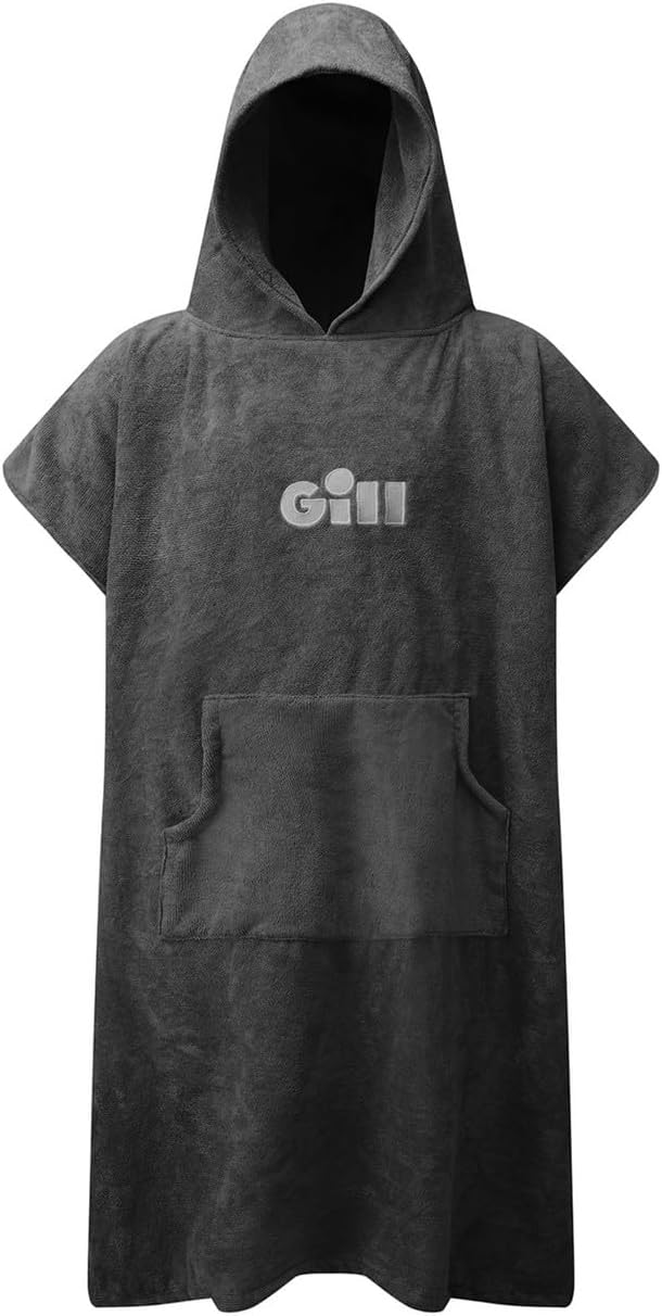 Gill Wickelbademantel, Handtuch, Poncho mit Kapuze Einheitsgrösse Grau, Einheitsgrösse Grau