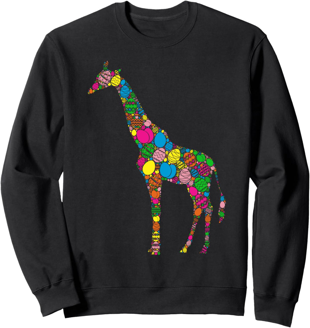 Bunte Ei Giraffe Frauen Männer Kinder - Ostern Sweatshirt