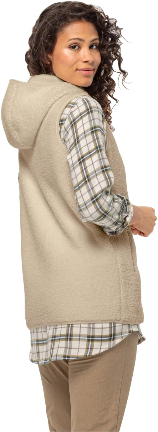 Jack Wolfskin Damen High Curl Long Vest W Fleece-Weste XS anis, XS anis