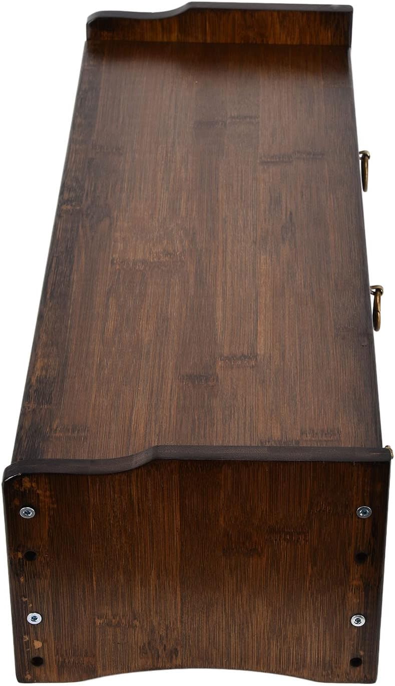 Computer-Riser, nicht absorbierender Bambus-Monitorständer mit 3 Schubladen für das Büro zum Studier