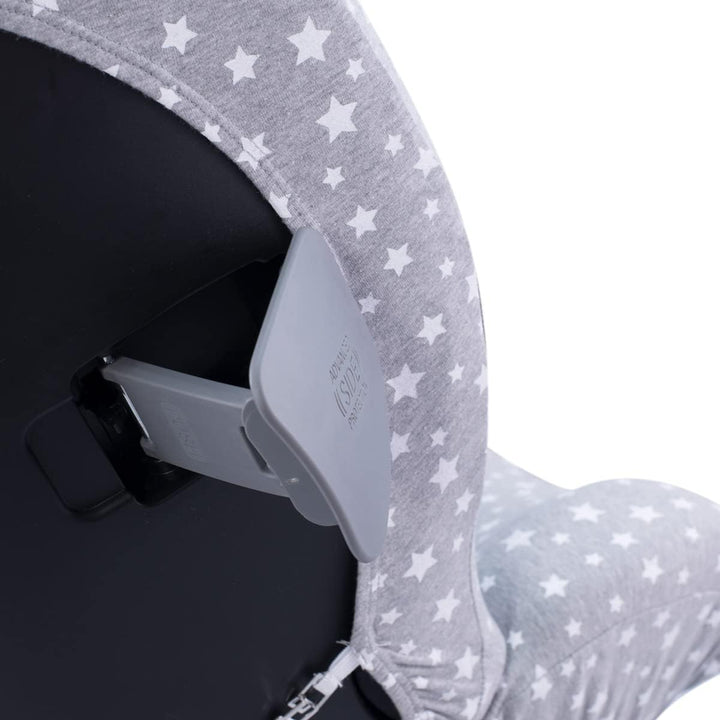 JYOKO Bezug fur Autositz kompatibel mit Recaro Salia 125 und Joie I-Spin Grow (White Star)