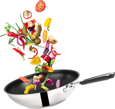 Tefal E30 Jamie Oliver Wok pfanne Induktion 28 cm -SET4- Wokpfanne Antihaft-beschichtet, Spülmaschin