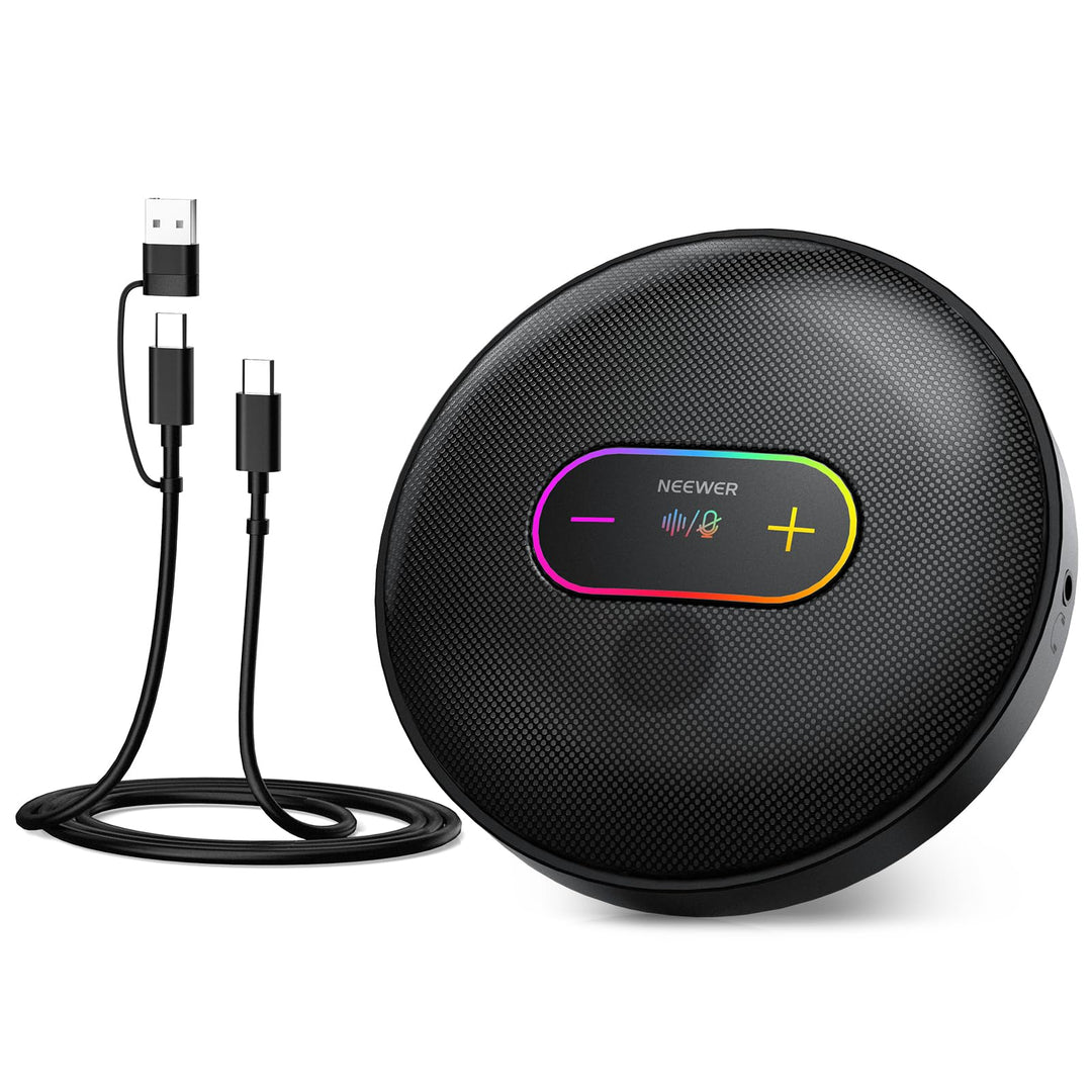 NEEWER UM04 USB Mikrofon, AI Rauschunterdrückung, omnidirektionales Kondensator Tischmikrofon mit 48