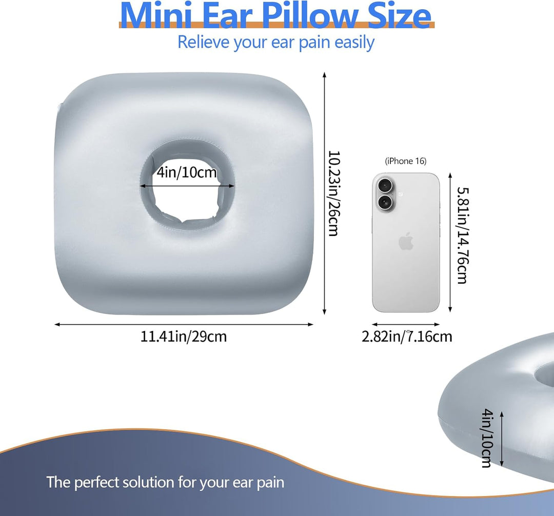 Orthopedic Ear Hole Pillow for Side Sleepers - Relief for Piercing Pain, Ear Inflammation & Pressure