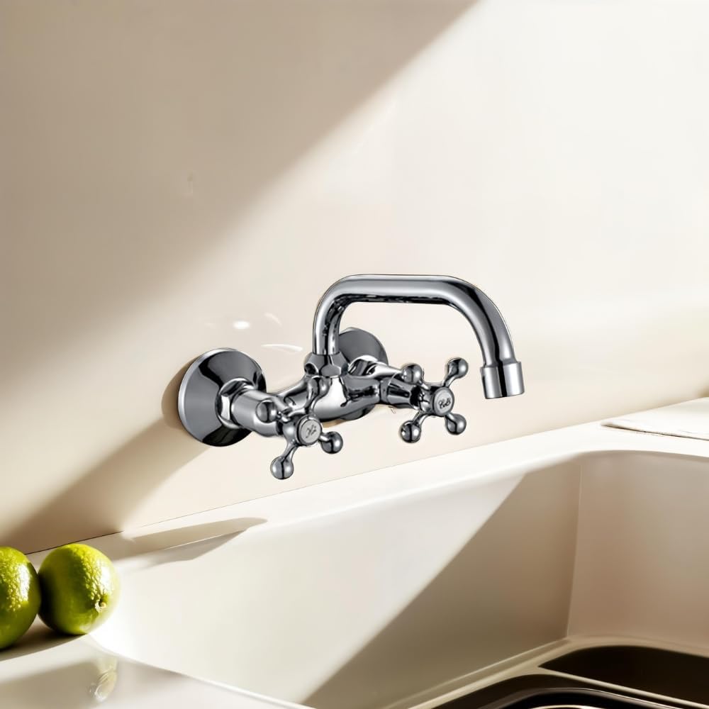 AQG Athos Wandarmatur für Spüle, klassisch, Vintage, Küche, elegantes Design und hervorragende Funkt
