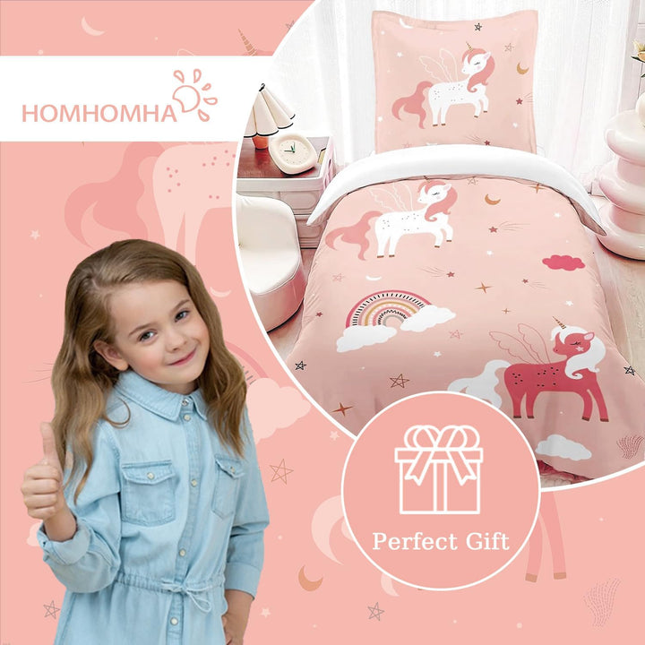 Blumen BettwäSche Kinder MäDchen Bettdecken Set 120x150cm with 1 Kissenbezug 40×60cm 2ps 3D-Druck We
