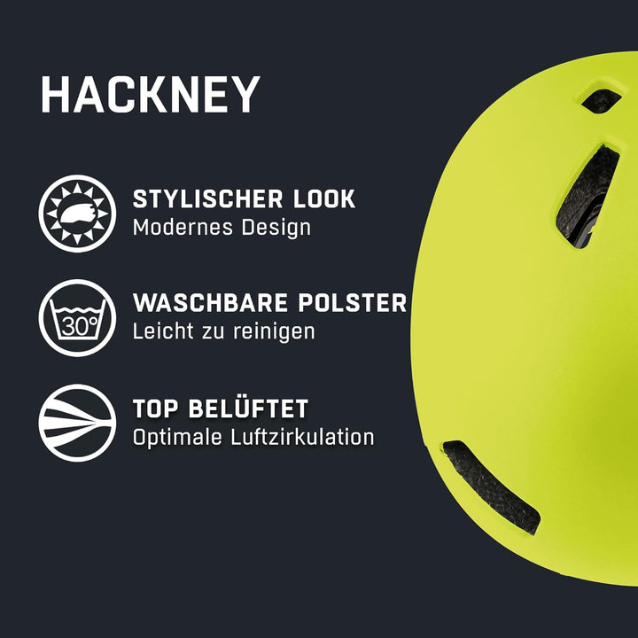 ALPINA HACKNEY - Leichter, Bruchfester & Optimal Klimatisierter Fahrradhelm Mit Nachrüstbarem LED Fü