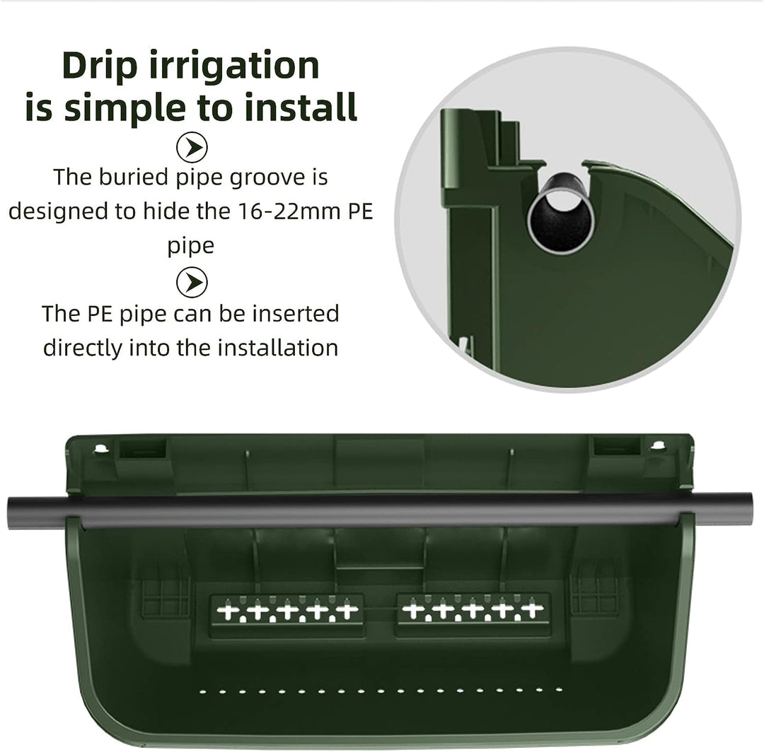 CEIEVER Hängende vertikale Wand Pflanze, Vertikaler Garten Pflanzenwand mit 4 Taschen Wandmontierter