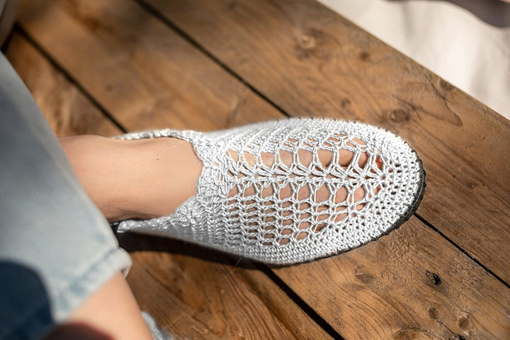 Botties DIY Crochet Shoe Set Size 42-43 (EU) Peach 42-43 peach, 42-43 peach