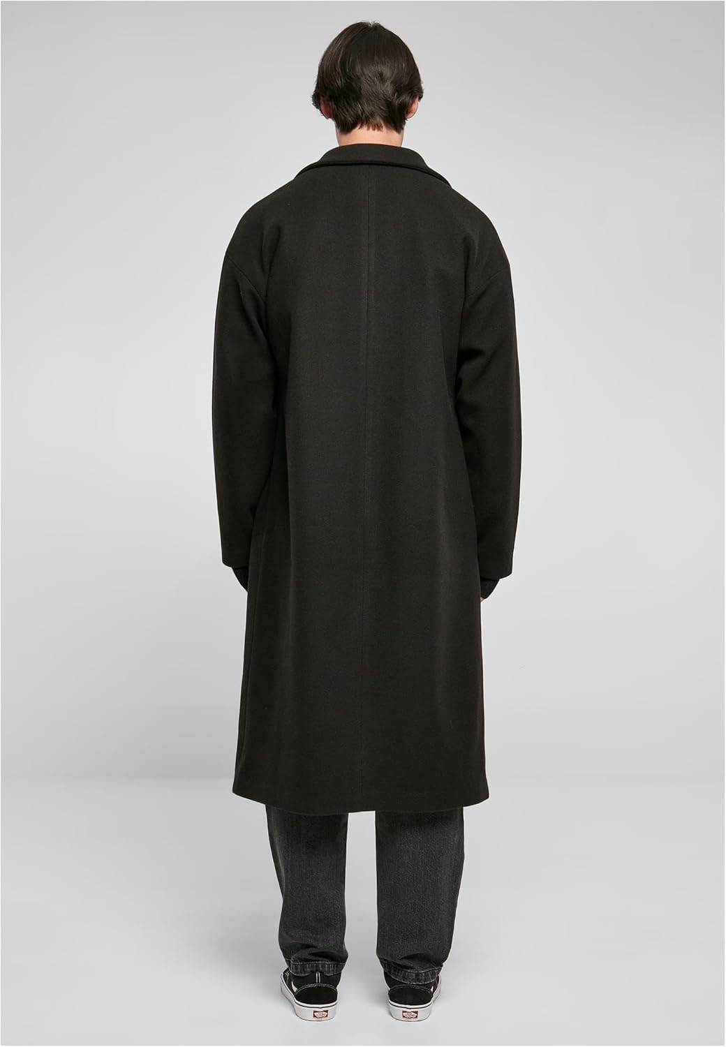 Urban Classics Herren Long Coat, Herren Mantel, Damen und Herren Gürtel, erhältlich in vielen versch
