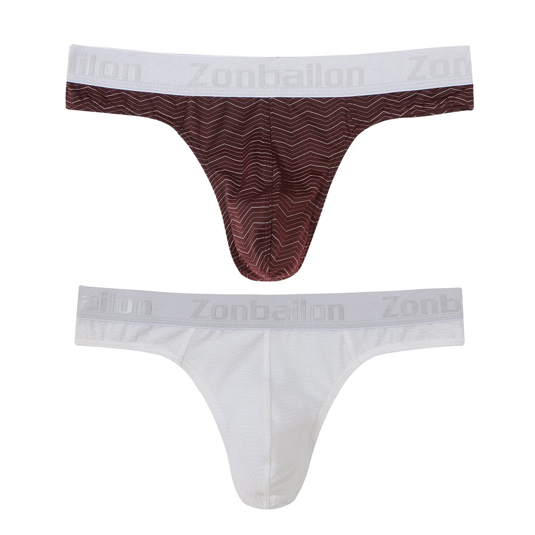 BIATWOWR Herren Strings T-Rücken Unterwäsche Sexy Ball Pouch Slip Tanga Männer Sexy Niedrige Taille