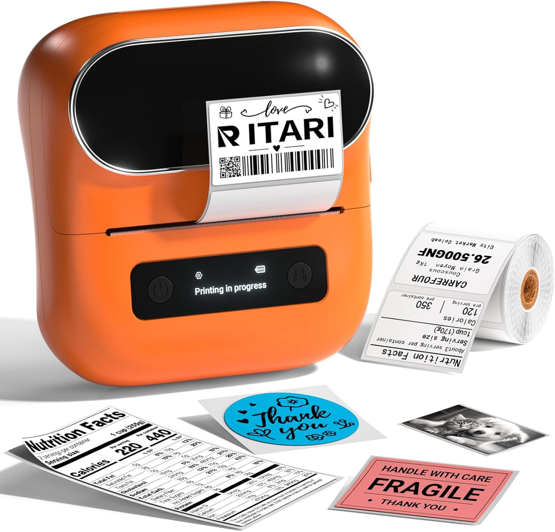 Itari M220 Wireless Thermischer Etikettendrucker, Upgrade 80mm Etikettiergeräte für Zuhause, Büro un