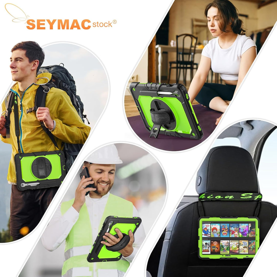 SEYMAC stock Hülle für Samsung Galaxy Tab S10 Lite/S10 FE/S9 FE 10,9 Zoll /S9 11 Zoll, Stossfeste Hü