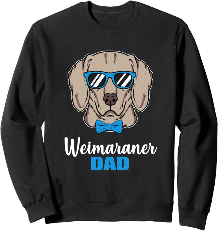 Lustiges Hunde Papa Geschenk Herrchen Weimaraner Hund Sweatshirt
