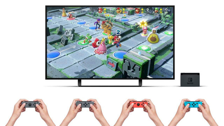 Nintendo Switch 32Gb Neon-Rot/Neon-Blau Pack Super Mario Party + Mario Kart 8 Deluxe