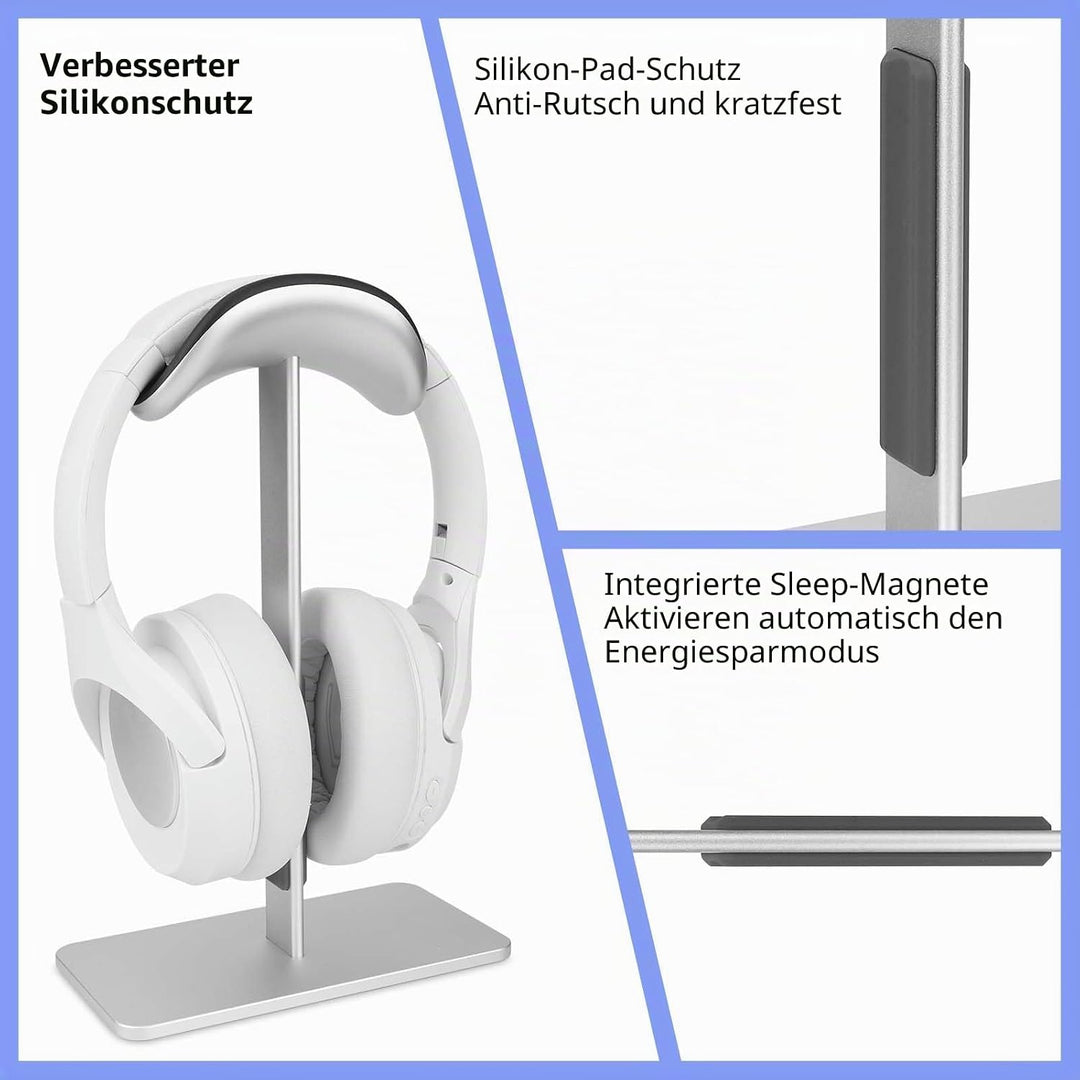 Gosknor Kopfhörerständer für Airpods Max, Headset-Halter mit Schlafmodus Moderner Stil Ohrhörerständ