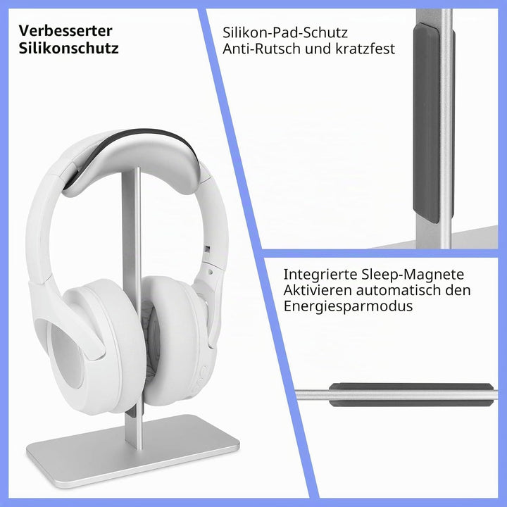 Gosknor Kopfhörerständer für Airpods Max, Headset-Halter mit Schlafmodus Moderner Stil Ohrhörerständ