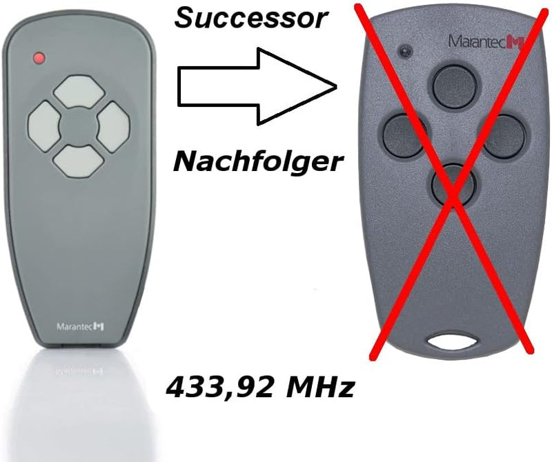 Marantec Handsender Digital 304 4-Kanal 433 MHz