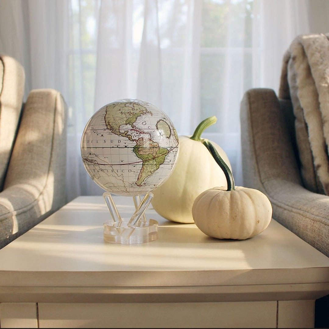 4.5 White Cassini Terrestrial MOVA Globe by Mova