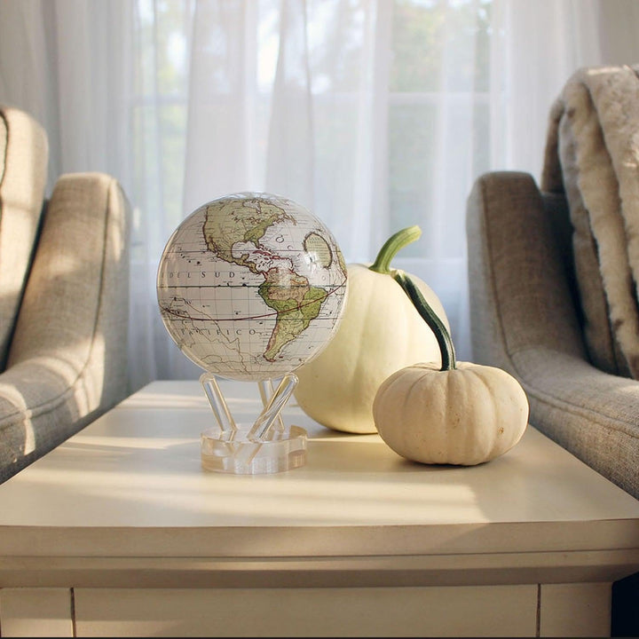 4.5 White Cassini Terrestrial MOVA Globe by Mova