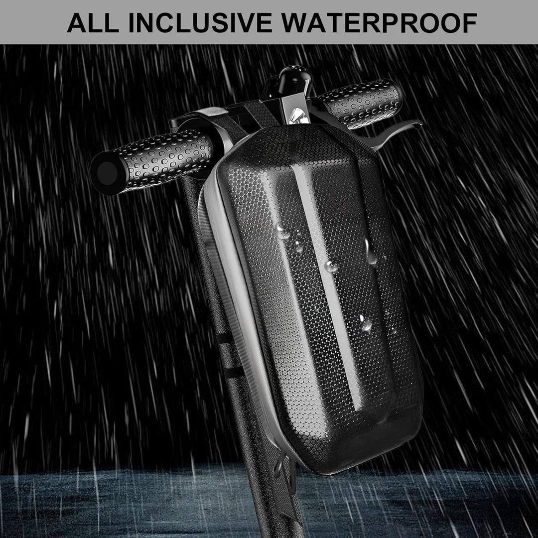 3L E Scooter Tasche für Roller wasserdichte Rollertasche Grosser Kapazität Lenkertasche Schwarz Vord