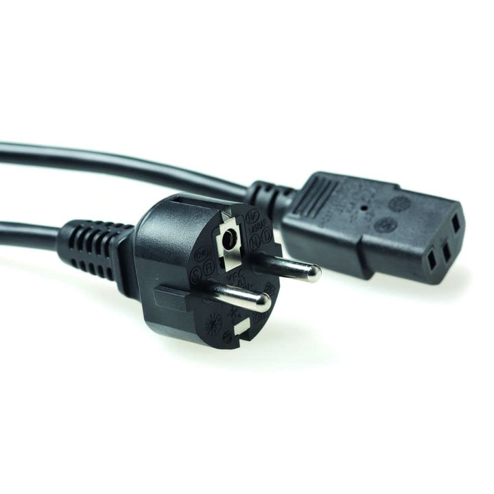 ACT Kaltgerätekabel 2.5m, C13 Kabel, PC Stromkabel, CEE 7/7 Schutzkontakt auf C13 3 Pin – AK5017 Sch