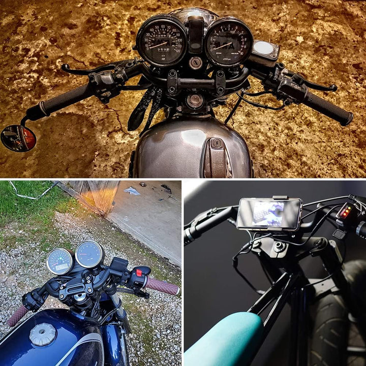 AnXin Motorrad 7/8 "Lenker Cafe Racer Ace Clubman Stil Lenker 22 MM Universal Für Bobber Benutzerdef