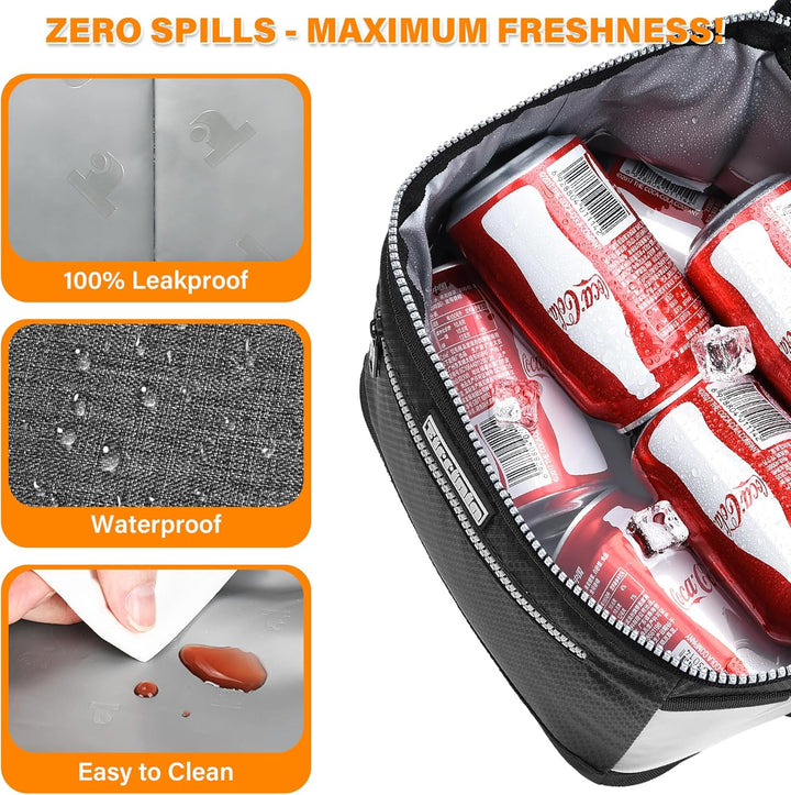 Kato Tirrinia Lunchtasche Isoliert für Männer, Essenstasche Kühltasche Picknicktasche mit Verstellba