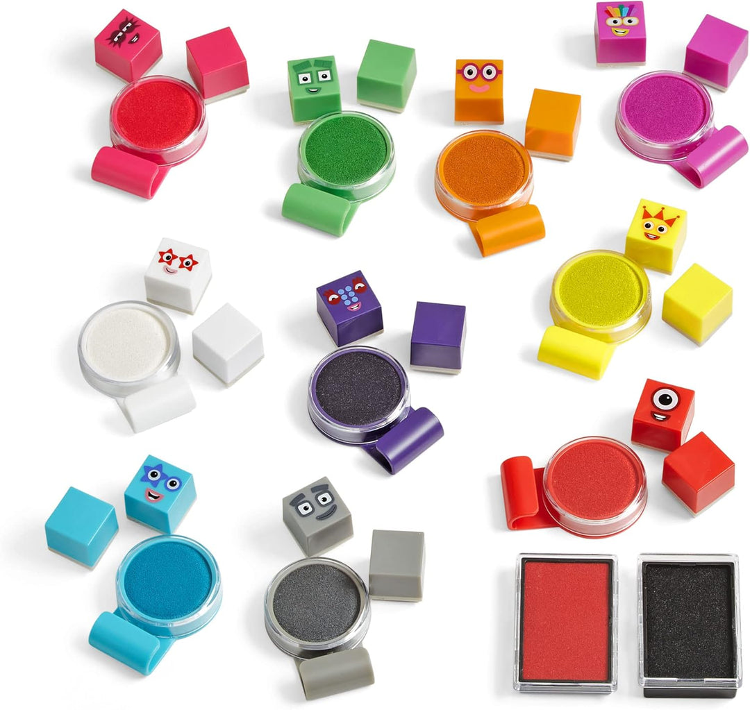 Learning Resources Numberblocks Stampoline-Freizeitpark, Stempel-Aktivitätsset, Mehrfarbig, Numberbl