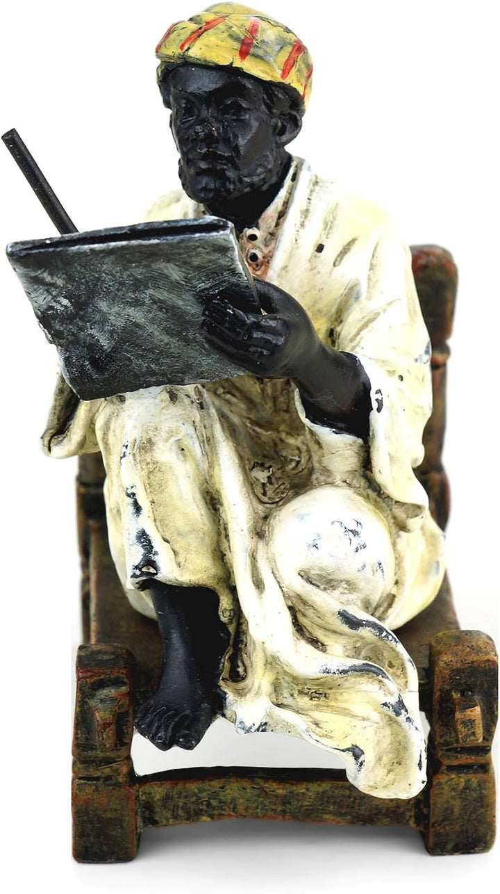 Kunst & Ambiente Wiener Bronze - Arabischer Gelehrter - gestempelt - handbemalt - zweiteilig - Arabe
